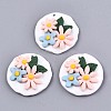 Handmade Polymer Clay Pendants X-CLAY-N010-017-1