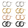 Titanium Steel Hoop Earrings STAS-TA0001-23A-18