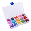 450Pcs 15 Colors Transparent Acrylic Beads TACR-CJ0001-31-6