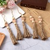 5Pcs Wood Hanging Ornaments HJEW-YW00495-4