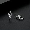 999 Fine Silver Cuff Earrings FS-WG3F72D-03-1