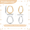 24Pcs 2 Colors Stainless Steel Hoop Earrings EJEW-UN0003-16-2