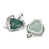 Natural Green Aventurine Pendants G-Q025-01P-07-3