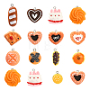 26Pcs 13 Styles Opaque Resin Pendants RESI-CJ0002-11-2