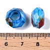 Two Tone Glass European Beads GDA009-7-3