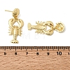 Brass Dangle Earrings EJEW-D352-06G-07-5