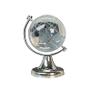 Featuring Brass and Glass Rotating Globe with Acid Etched Map PW-WGAE513-01-5