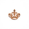 Crystal Rhinestone Crown Brooch JEWB-WH0022-32-2