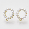 Alloy Stud Earring Findings PALLOY-N0149-09-1