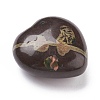 Natural Plum Blossom Jade Heart Love Stone G-I285-06G-2