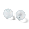 Frosted Transparent Acrylic Beads OACR-F013-12G-2