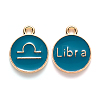 Alloy Enamel Pendants ENAM-S124-01B-05K-1