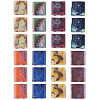 45G 9 Colors 2-Hole Baking Paint Glass Seed Beads SEED-TA0001-71-2