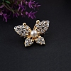 Butterfly Alloy Rhinestone Brooch PW-WGA77D9-01-2