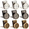 12Pcs 3 Colors Alloy Suspenders Replacement Clips No Sew Button Ends Adjustable Brace Clips For Overalls Pants Hats Garment BUTT-CY0001-35-1