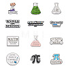 12pcs 12 style Mathematical Formula Enamel Pin JEWB-CD0001-03-2