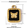 304 Stainless Steel Enamel Pendants STAS-OY006-24G-2