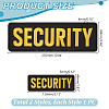 Security Personnel Polyester Embroidered Appliques PATC-WH0017-10B-02-2