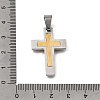 Easter 304 Stainless Steel Pendants STAS-E532-03GP-A-3