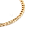 Brass Curb Chain Bracelets & Necklaces Jewelry Sets X-SJEW-JS01111-8