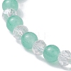 Glass Round Beaded Stretch Bracelets BJEW-JB09909-04-3