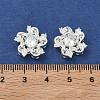 Brass Pave Cubic Zirconia Multi-Strands Links KK-B172-21S-01-3