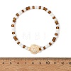 Ocean Glass Seed Beads Stretch Bracelet Sets BJEW-JB14496-5