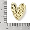 Rack Plating Brass Micro Pave Clear Cubic Zirconia Pendants KK-R163-05V-G-3