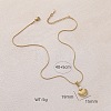 316 Surgical Stainless Steel with Imitation Pearl Shell Shape Pendant Necklaces for Women MG3658-5