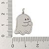 Non-Tarnish Halloween Laser Cut 304 Stainless Steel Pendant LS-STAS-H184-14BP-3