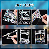   1 Set Transparent Acrylic Earring Display Stands EDIS-PH0001-29-5