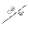 Plastic Beadable Keychain Bar for Jewelry Making DIY Crafts AJEW-C040-01H-1-2