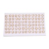 Square Brass Micro Pave Clear Cubic Zirconia Stud Earrings PEAR-N020-JY02-4