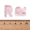 UV Plating Transparent Acrylic European Beads OACR-M027-02R-01-3