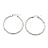 Tarnish Resistant 304 Stainless Steel Hoop Earrings EJEW-F105-08P-3