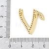 Brass Micro Pave Clear Cubic Zirconia Pendants CU-CBA8481-01G-V-3