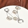 304 Stainless Steel Hoop Earrings EJEW-D350-01P-1