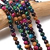 Natural Tiger Eye Beads Strands X-G-G101-6mm-6-1