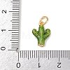 Brass Enamel Pendants X-KK-P339-22G-02-3