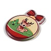 Christmas Theme Opaque Printed Acrylic Pendants SACR-S035-02C-2