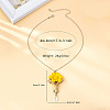Alloy Enamel Cross Flower Pendant Necklaces for Women WGCE41D-01-3