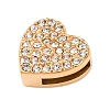 304 Stainless Steel Rhinestone Slide Charms STAS-P421-04A-G-2