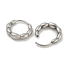 316 Surgical Stainless Steel Hoop Earrings EJEW-D096-19L-AS-2