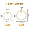 40Pcs 2 Style Alloy Connector Charms FIND-FH0007-15-2