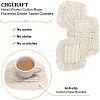 CHGCRAFT Hand-Woven Cotton Rope Placemat Simple Tassel Coasters AJEW-CA0002-13-4