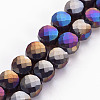 Transparent Electroplate Glass Beads Strands EGLA-N007-002-A06-1