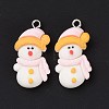 Opaque Resin Pendants LS-RESI-G028-01P-3