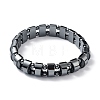 Non-Magnetic Synthetic Hematite Beaded Stretch Bracelets BJEW-H589-03-2