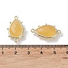 Natural Topaz Jade Connector Charms G-G012-05G-20-3