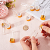 SUNNYCLUE 40Pcs Clear Glass Bottles Bead Containers CON-SC0001-15B-02-3